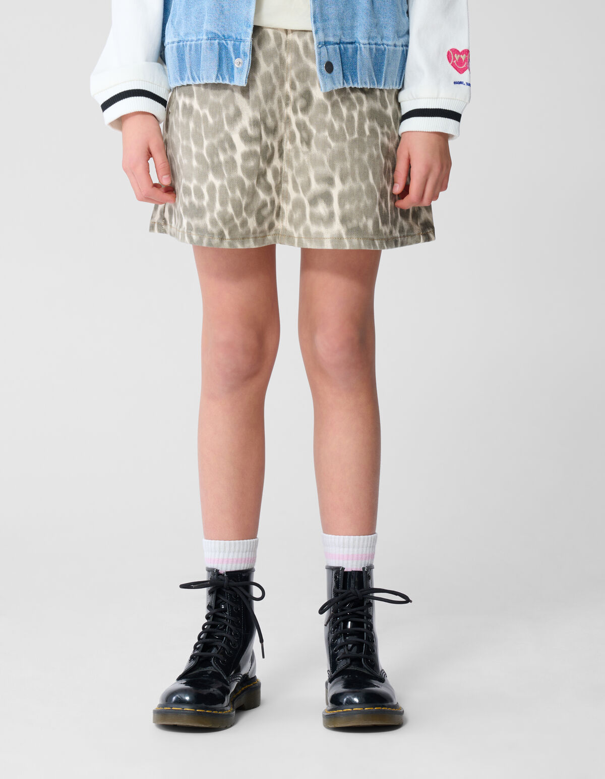 Faltenrock Mini Leopard Hellbraun SHOEBY GIRLS