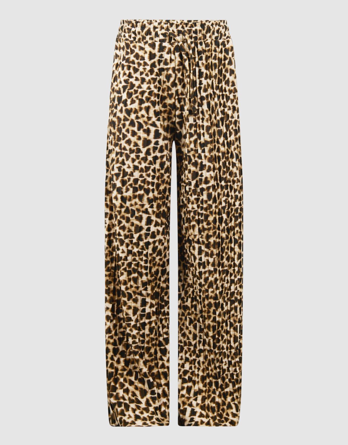 Pliss&eacute; Leopard Hose Hellbraun SHOEBY GIRLS