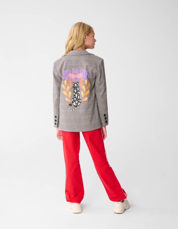 Fenster Artwork Blazer Hellbraun SHOEBY GIRLS