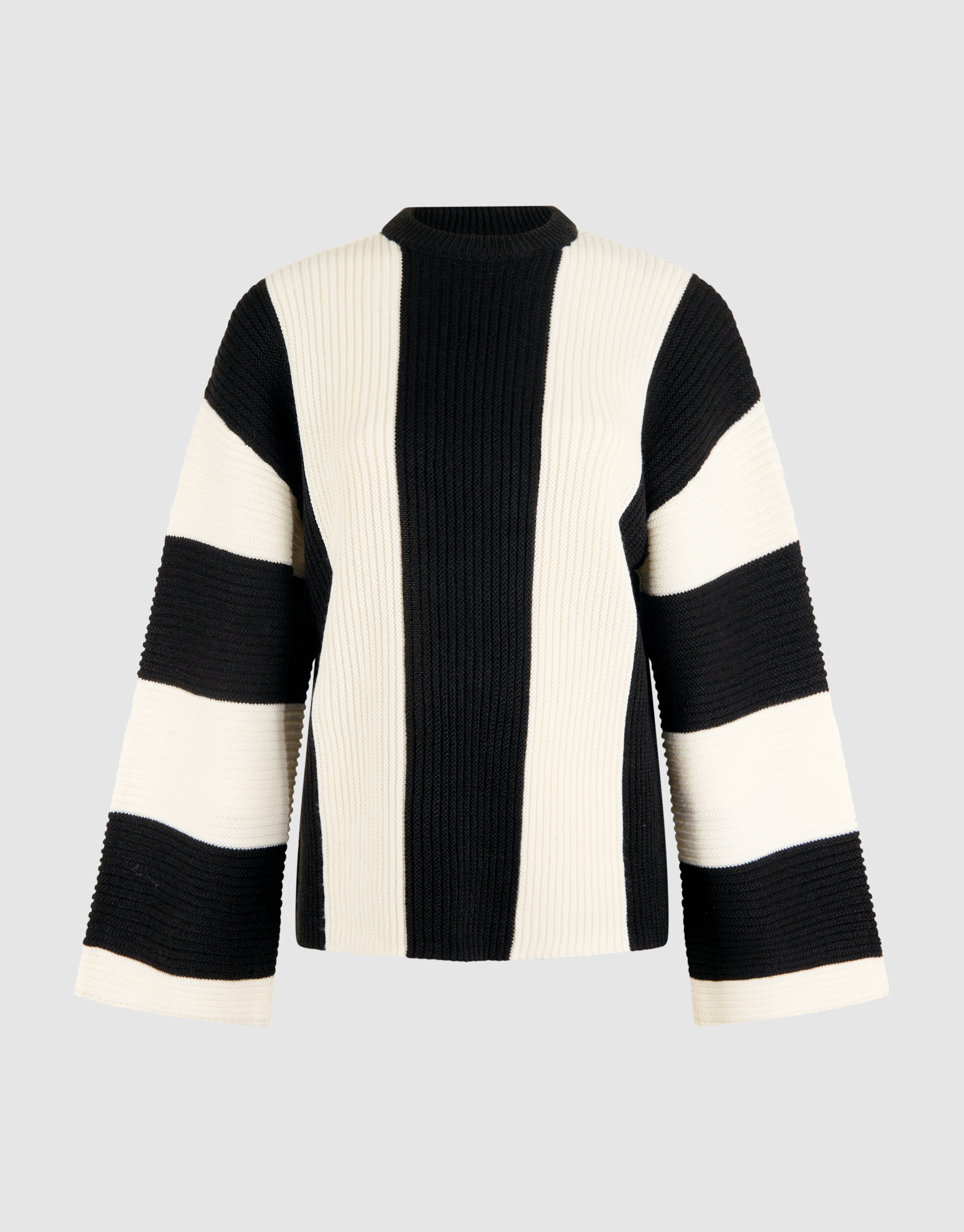 Streifen-Pullover Schwarz/Weiß SHOEBY WOMEN