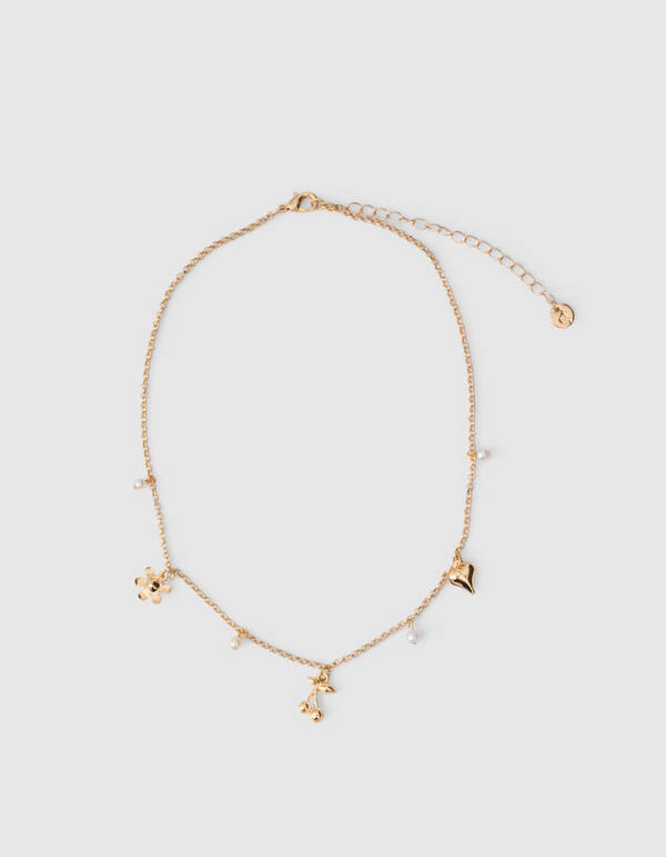 Perlenanh&auml;nger-Halskette Gold SHOEBY ACCESSOIRES