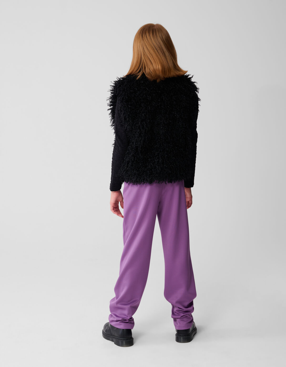 Sportliche Hose mit weitem Bein in Lila SHOEBY GIRLS