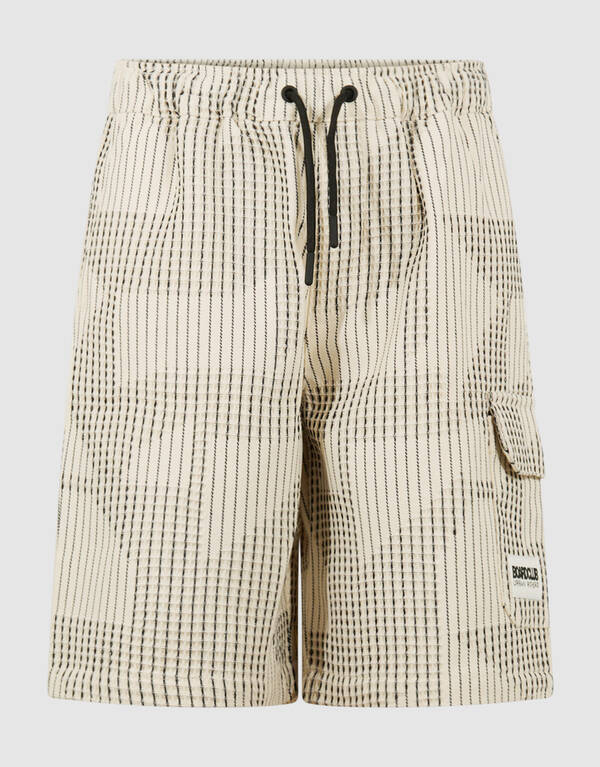 Waffle Stripe Short Off-White SHOEBY BOYS