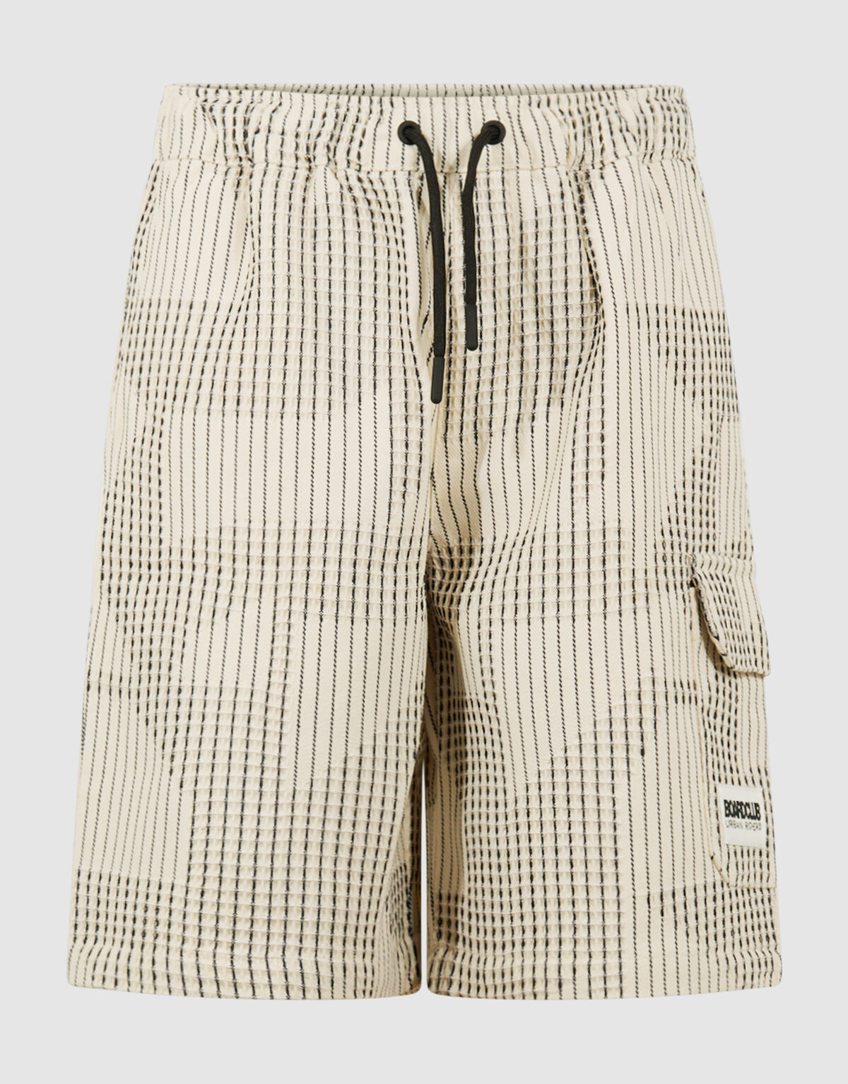 Waffle Stripe Short Off-White SHOEBY BOYS