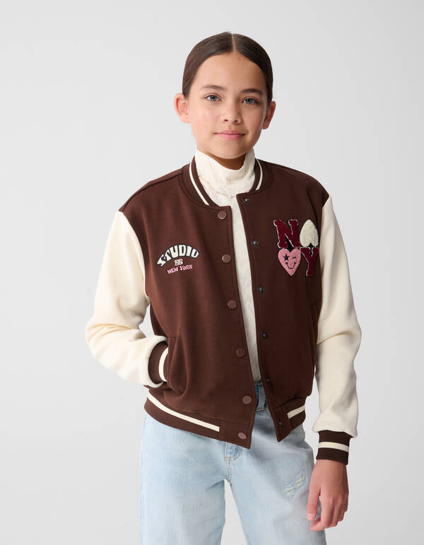 Braune Collegejacke SHOEBY GIRLS