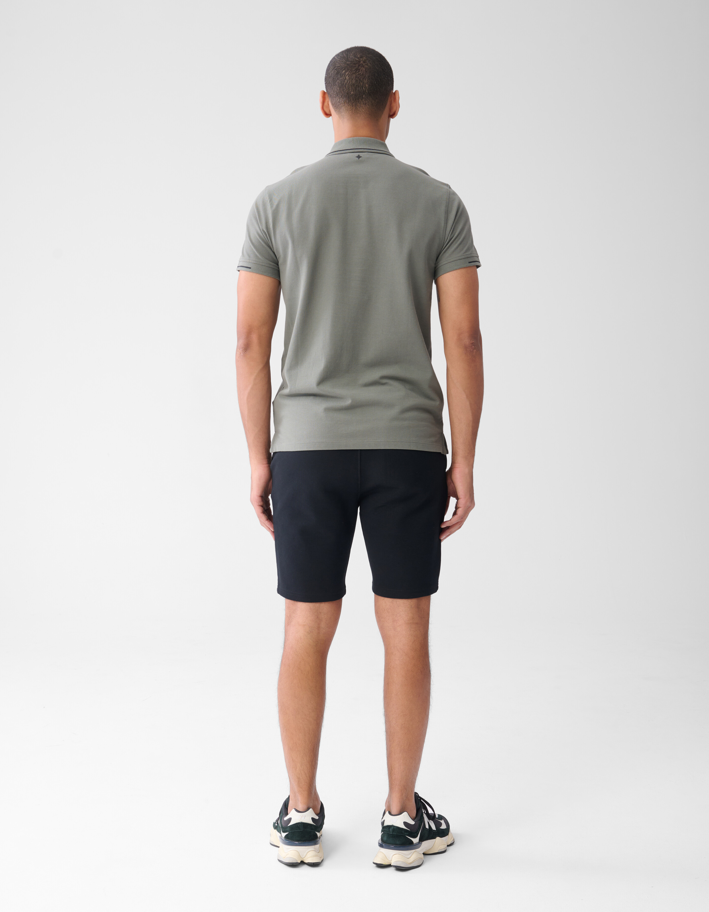 Piqué Shorts Schwarz SHOEBY MEN