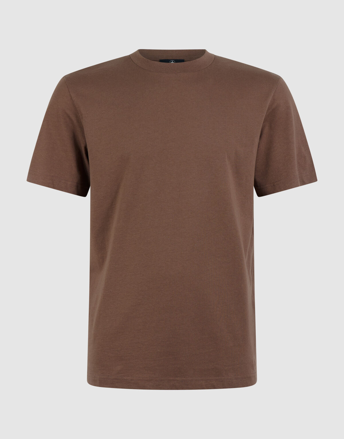 T-Shirt mit gepunktetem Kunstwerk Dunkelbraun SHOEBY MEN