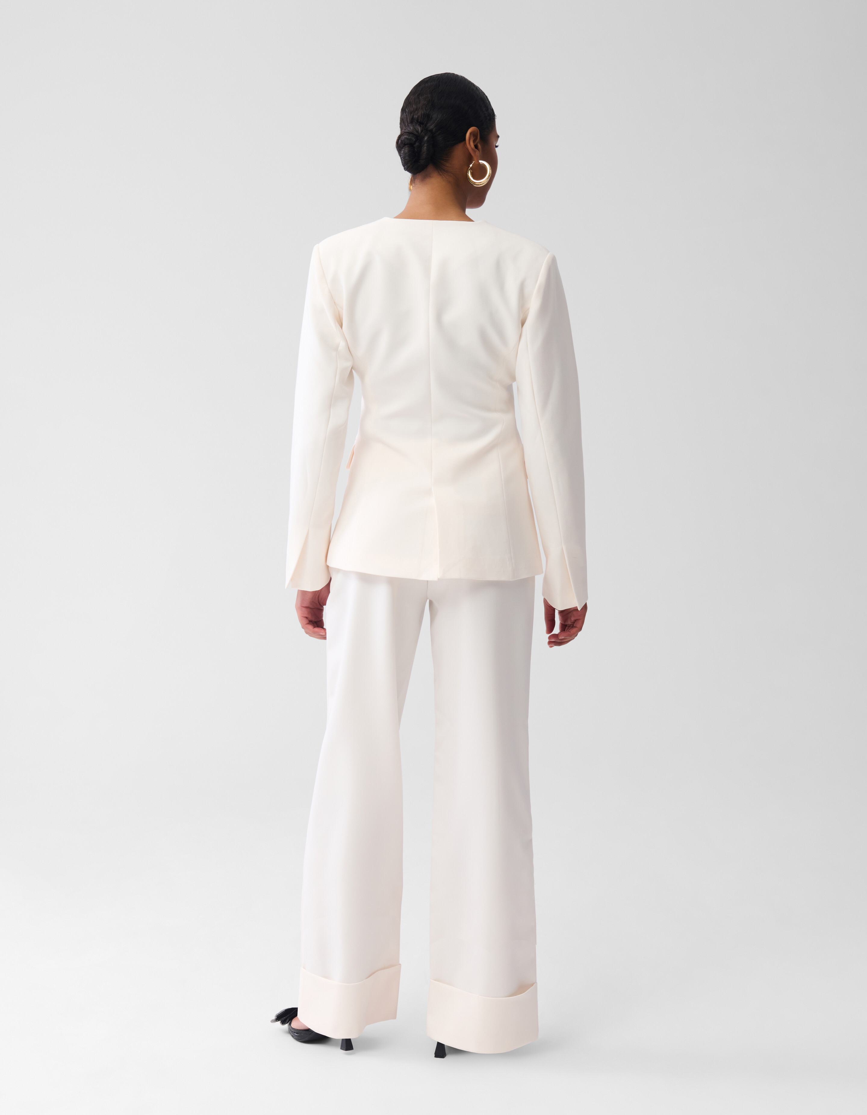 Sanduhr-Blazer Off White von Fred SHOEBY WOMEN