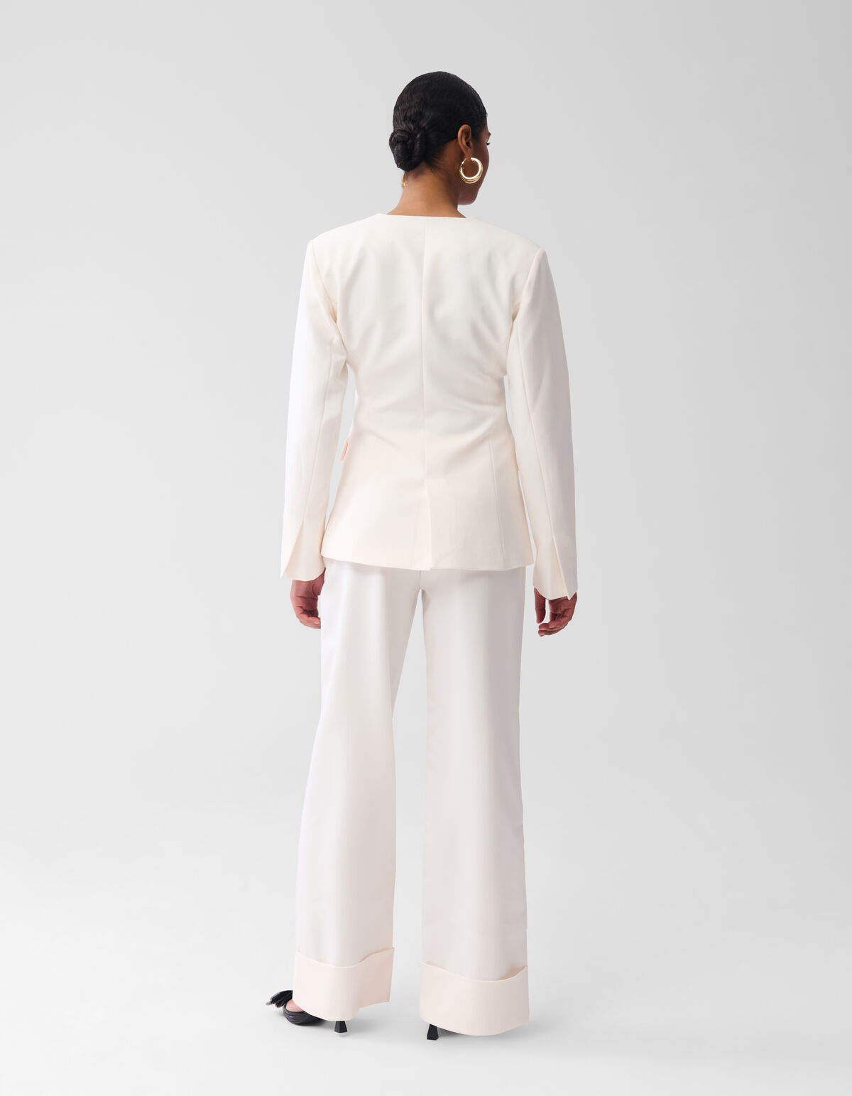 Sanduhr-Blazer Off White von Fred SHOEBY WOMEN