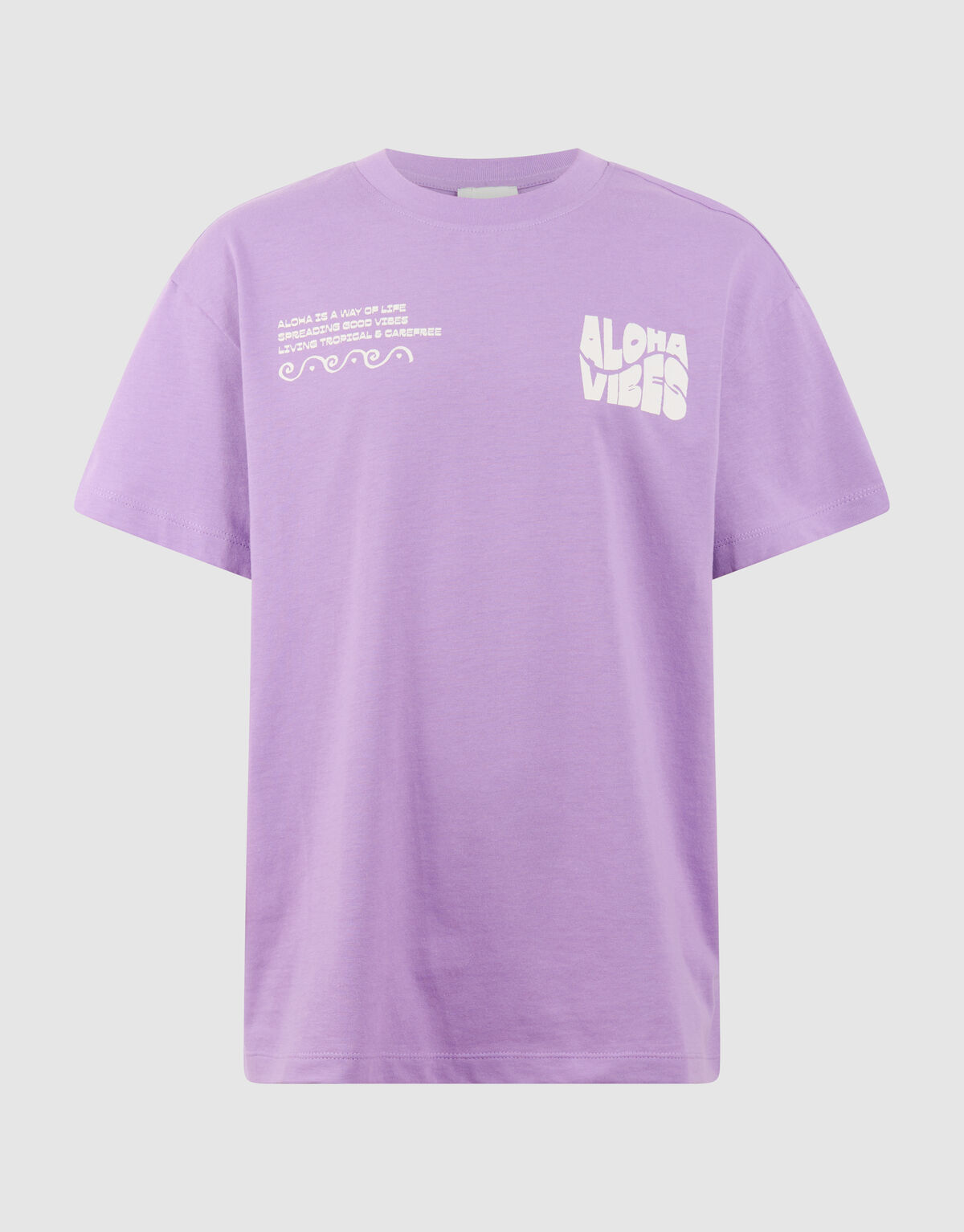 Aloha Vibes Kunst T-Shirt Lila SHOEBY GIRLS