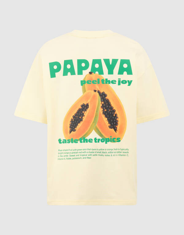 Papaya Kunst T-Shirt Hellgelb SHOEBY BOYS