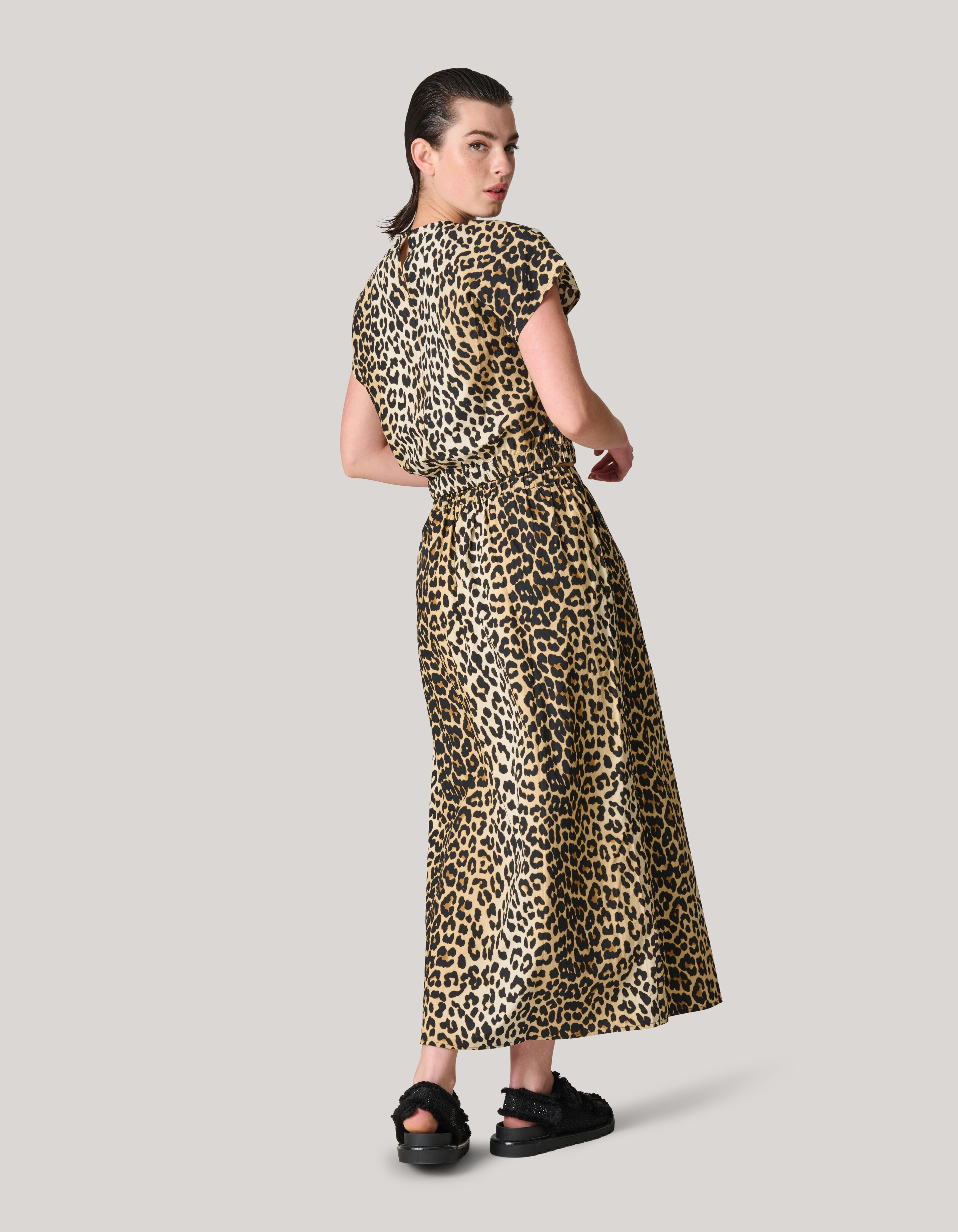 Leopard Popeline Maxirock SHOEBY WOMEN