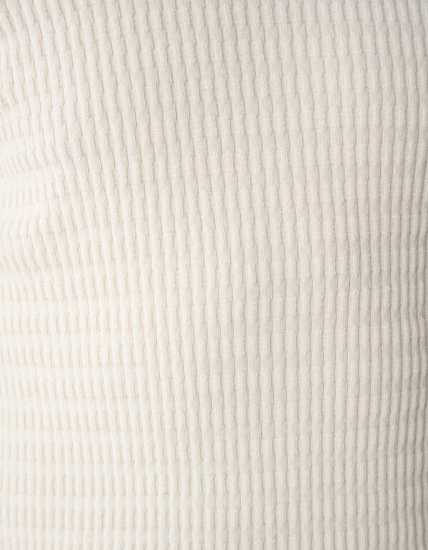 Strukturpullover gebrochenes Wei&szlig; SHOEBY MEN