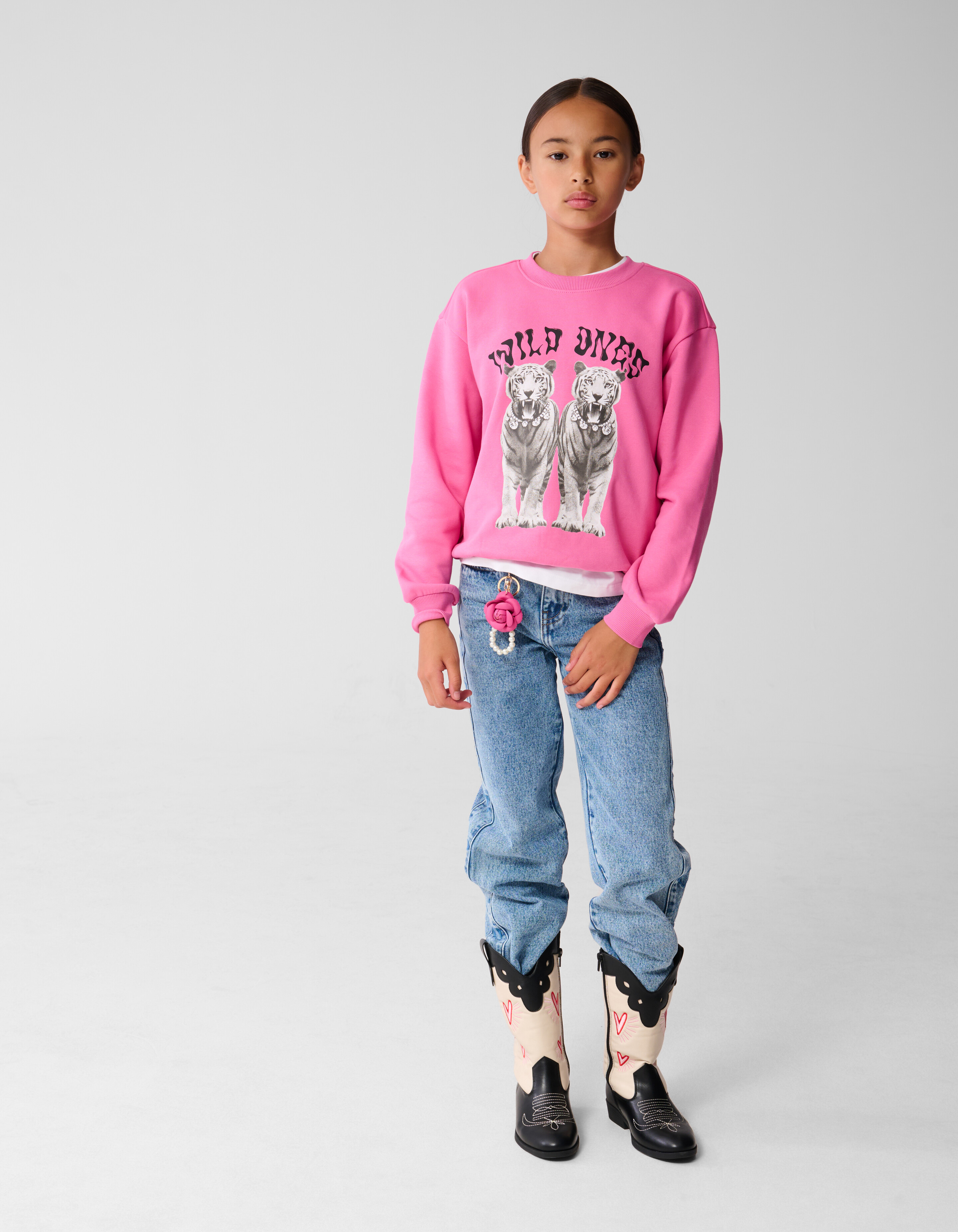 Tiger Kunst Sweatshirt Rosa SHOEBY GIRLS