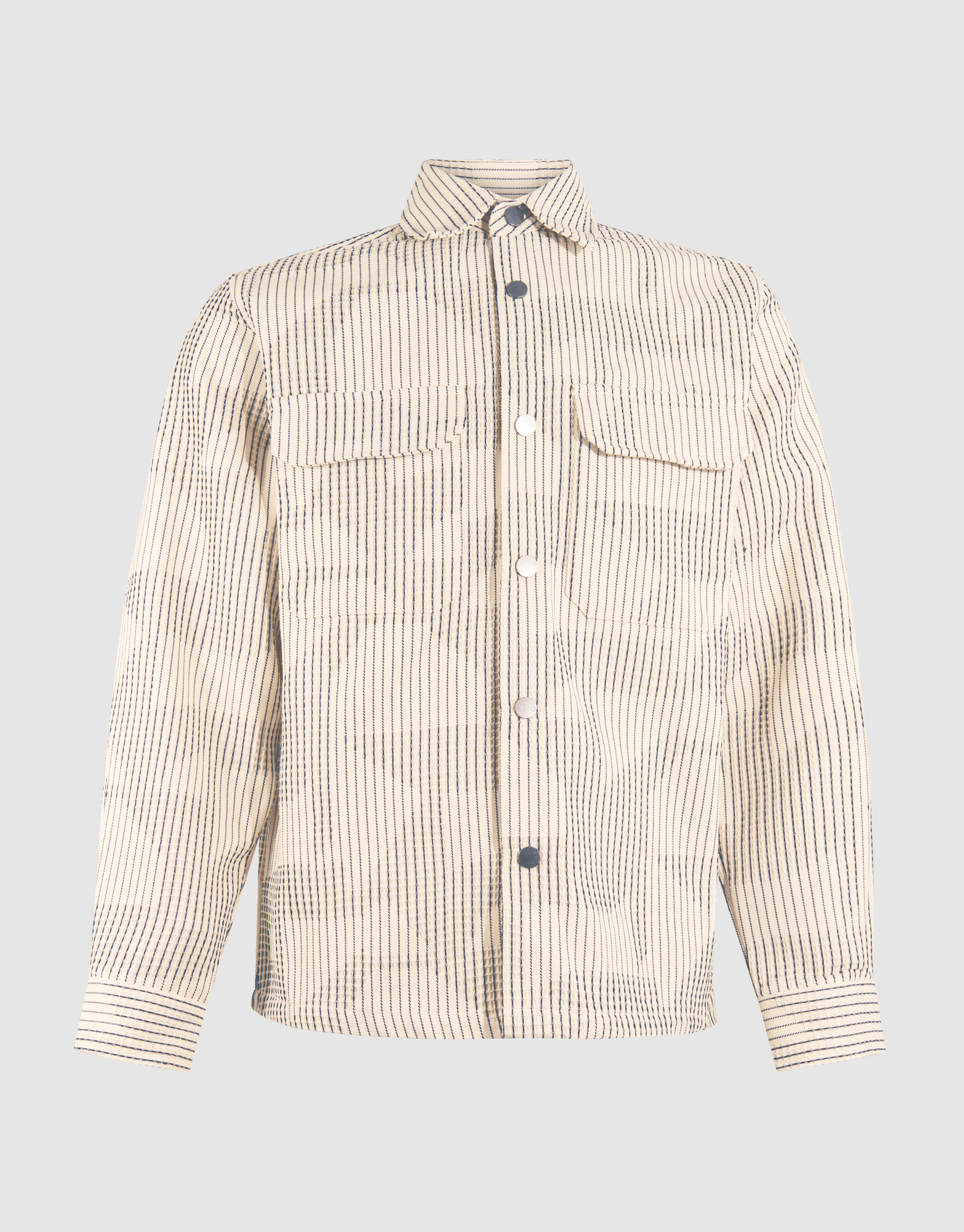 Waffle Camo Overshirt Gebrochen Wei&szlig; SHOEBY MEN