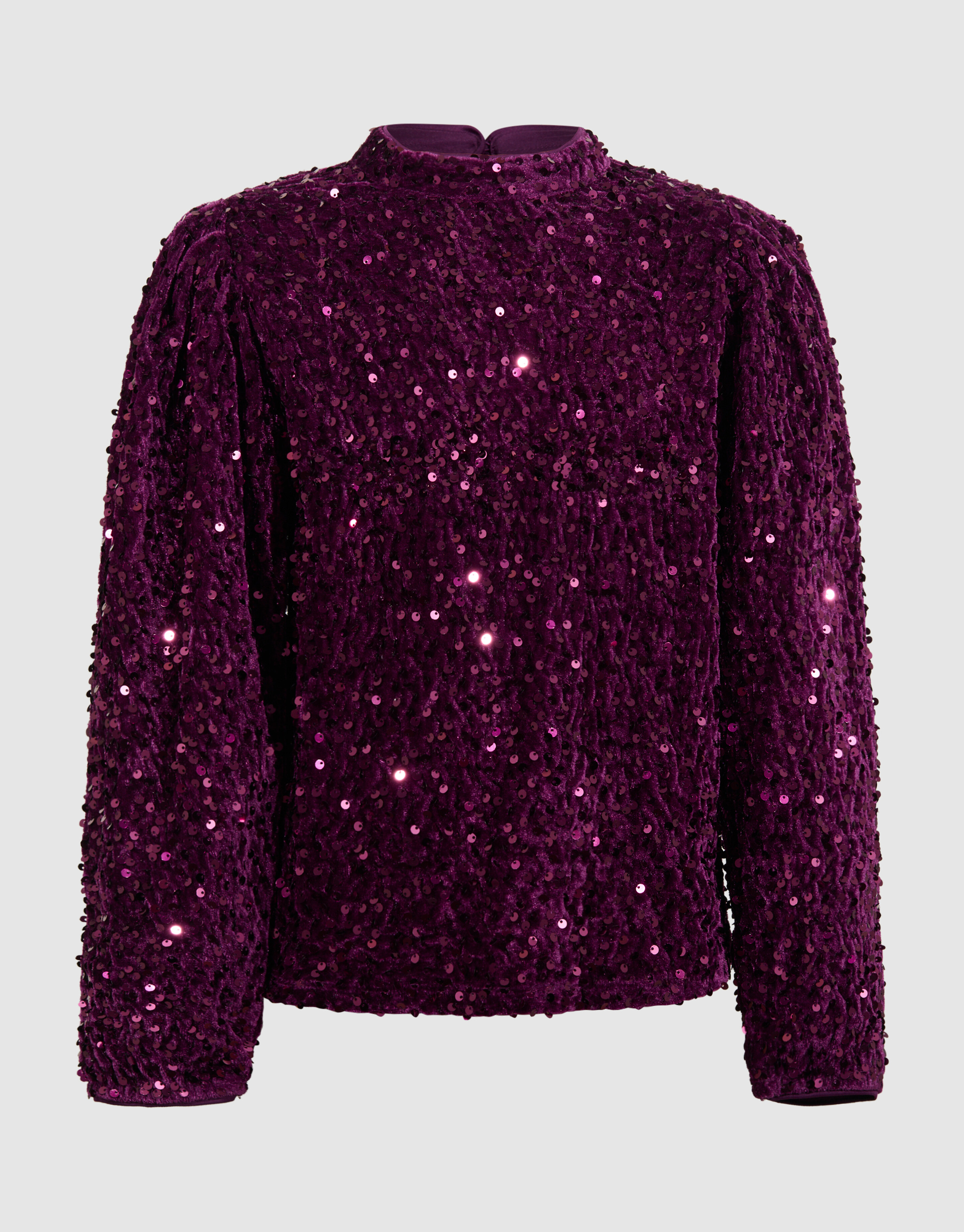 Sequin Longsleeve Top Dunkelrosa SHOEBY GIRLS