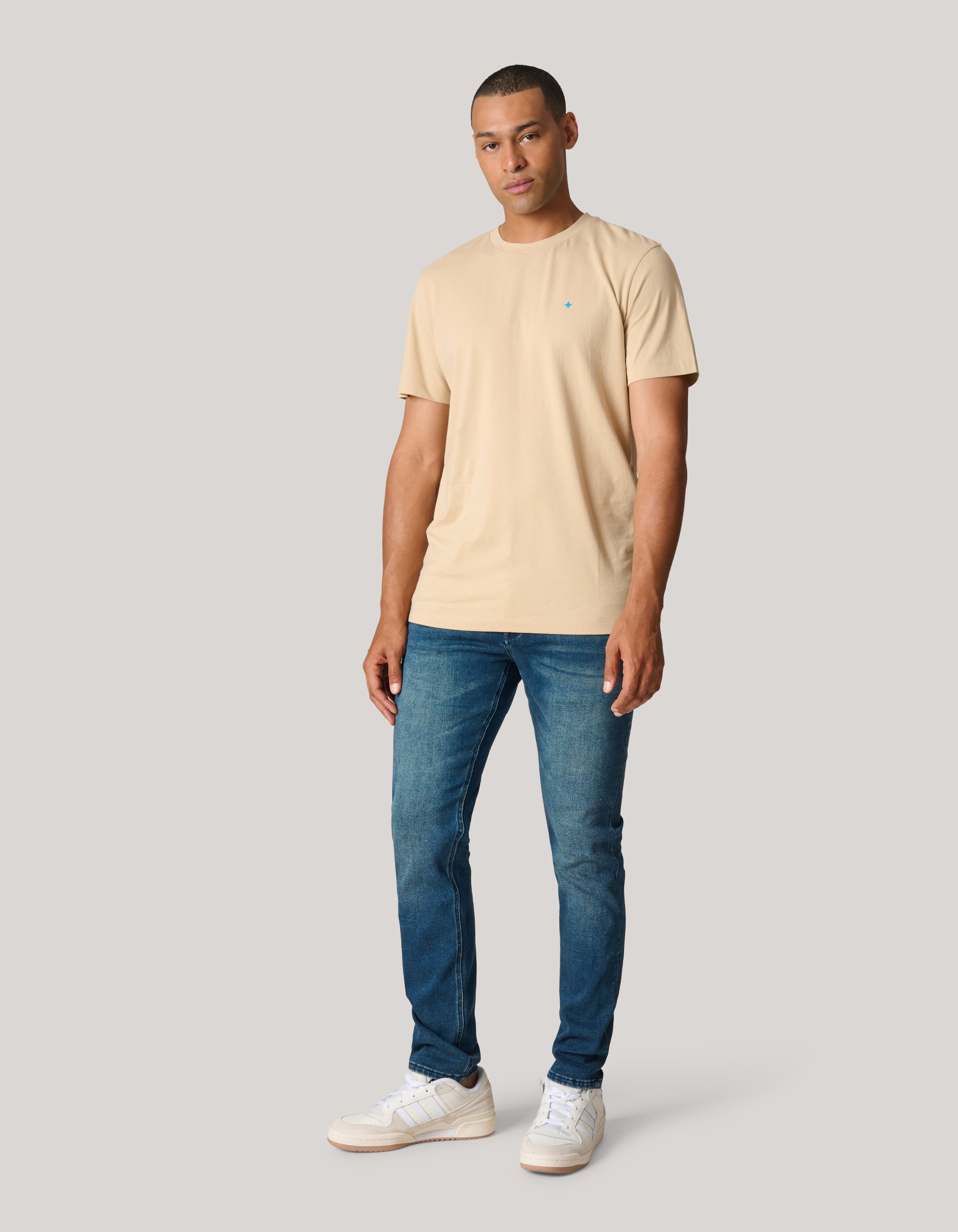 Logo-T-Shirt Beige SHOEBY MEN