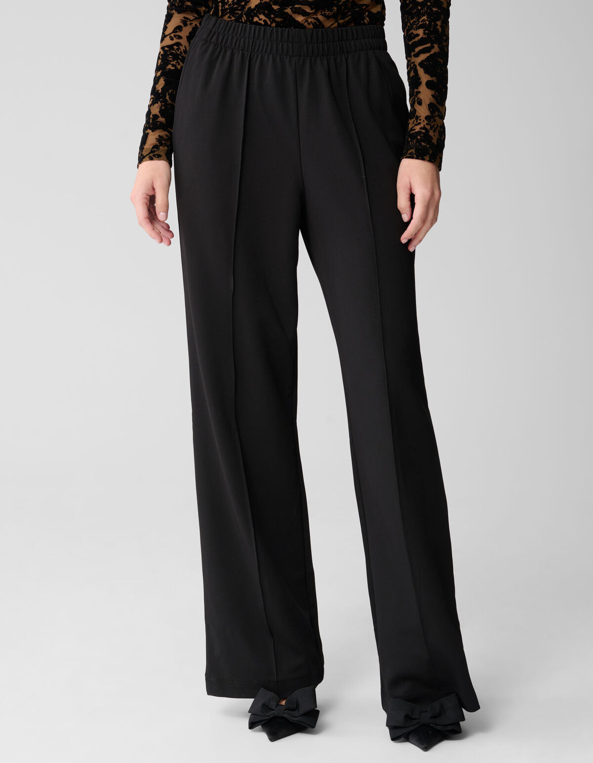 Basic-Hose mit weitem Bein Schwarz SHOEBY WOMEN