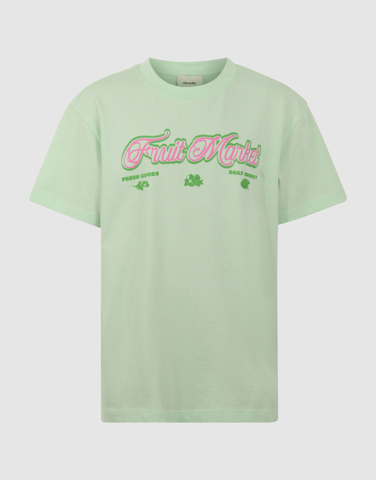 Obstmarkt Kunst T-Shirt Hellgr&uuml;n SHOEBY GIRLS