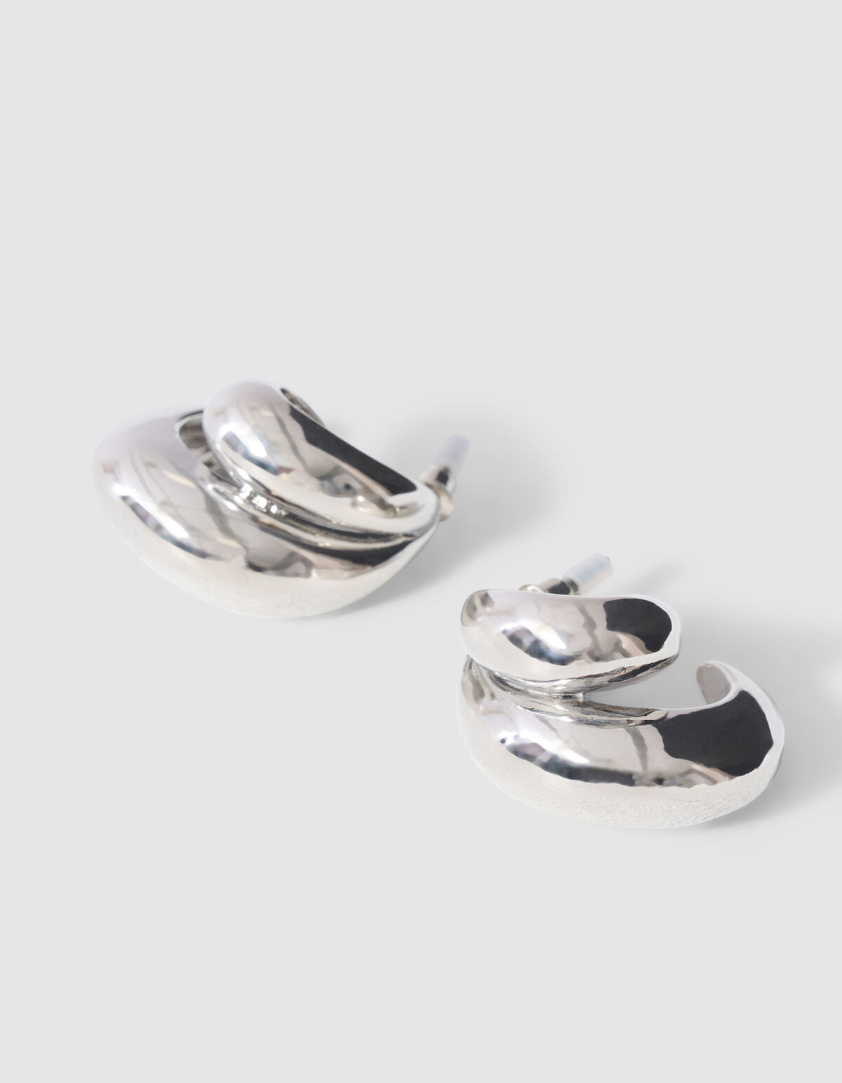 Double Drop Ohrringe Silber SHOEBY ACCESSOIRES