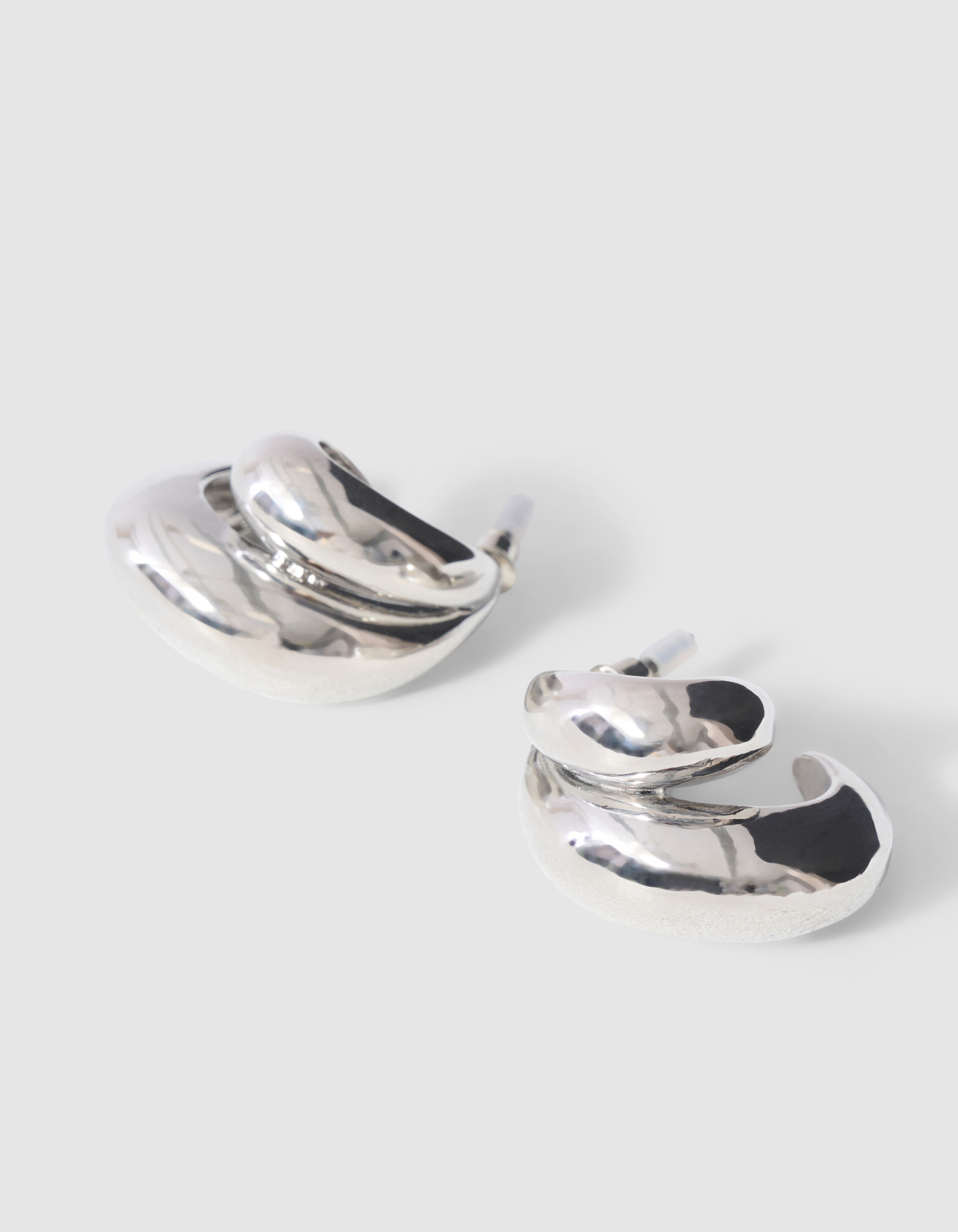 Double Drop Ohrringe Silber SHOEBY ACCESSOIRES