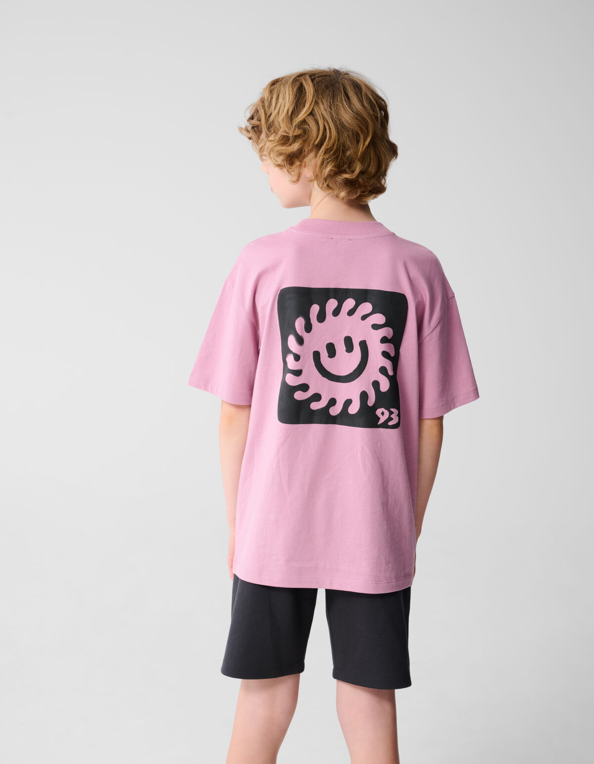 Smiley Sonne Kunstwerk T-shirt Rosa SHOEBY BOYS