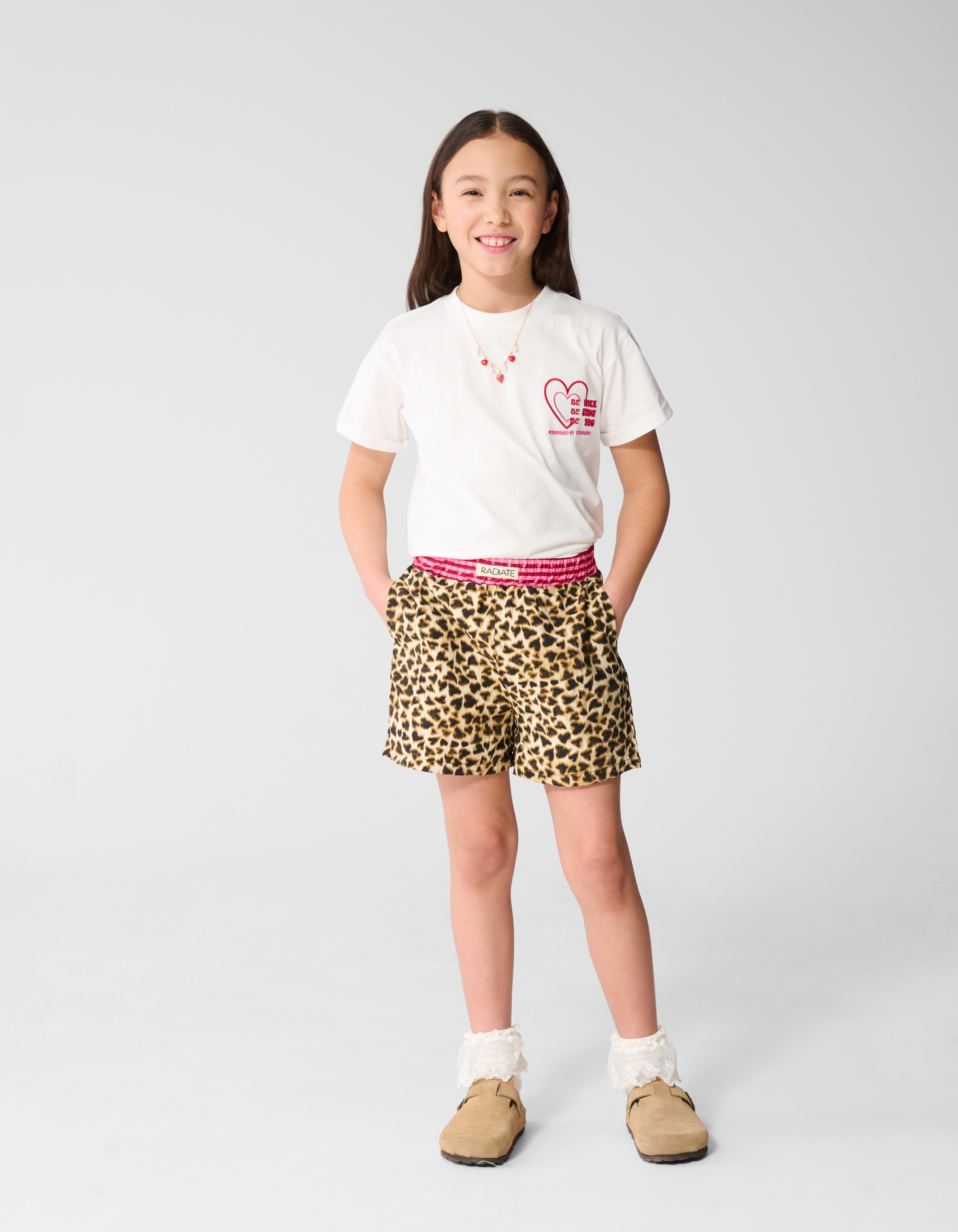 Mix Leopard Shorts Hellbraun SHOEBY GIRLS