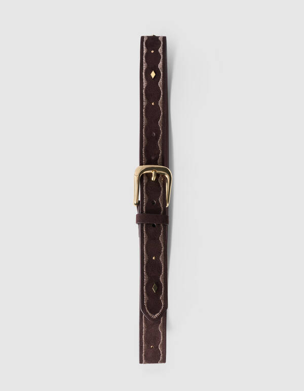 Triangle Western-G&uuml;rtel Braun SHOEBY ACCESSOIRES