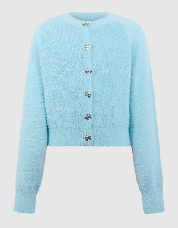 Hairy Bow Weste Blau SHOEBY GIRLS