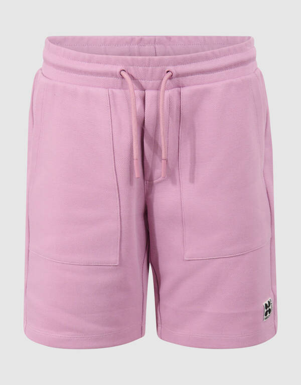 Piqu&eacute;-Label-Short Rosa SHOEBY BOYS