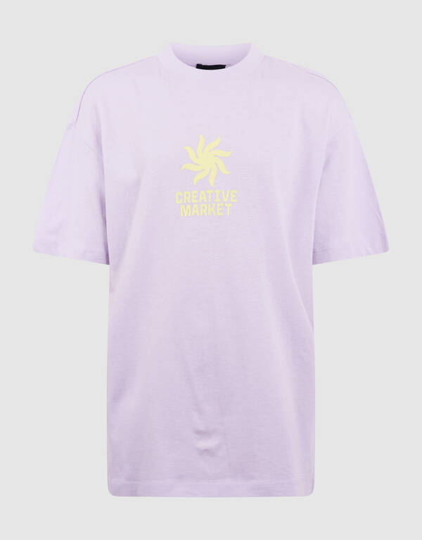 Market Artwork T-Shirt Hellviolett SHOEBY BOYS