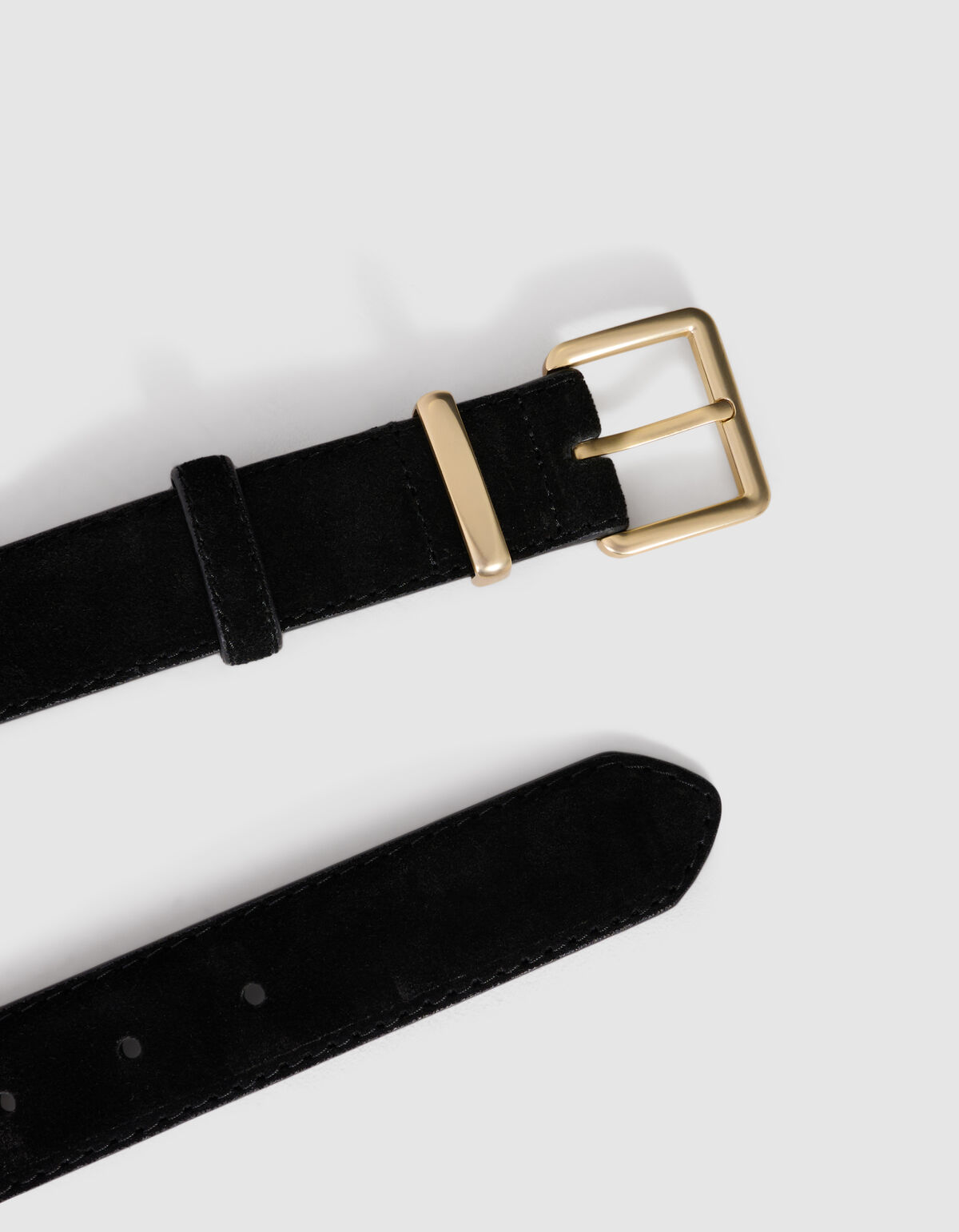 Wildleder-G&uuml;rtel Schwarz Von Lonneke SHOEBY ACCESSOIRES