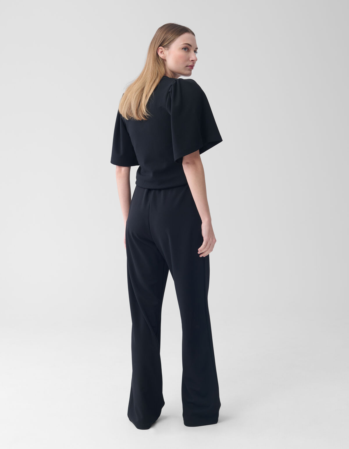 Basic-Hose mit weitem Bein Schwarz SHOEBY WOMEN