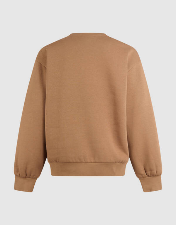 Oversized-College-Pullover Braun SHOEBY WOMEN