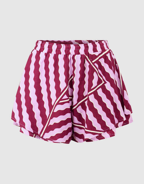 Shorts mit Wellenmuster Rosa/Lila SHOEBY WOMEN