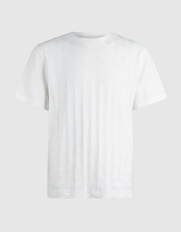 Jacquard Spark Logo T-Shirt Off-White SHOEBY MEN