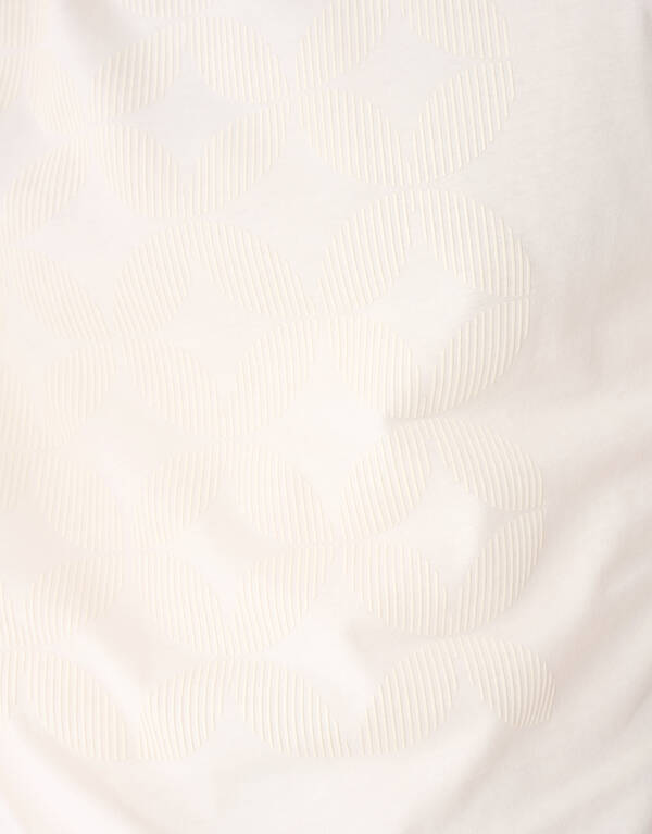 Gestreiftes Artwork-T-Shirt Gebrochen Wei&szlig; SHOEBY MEN