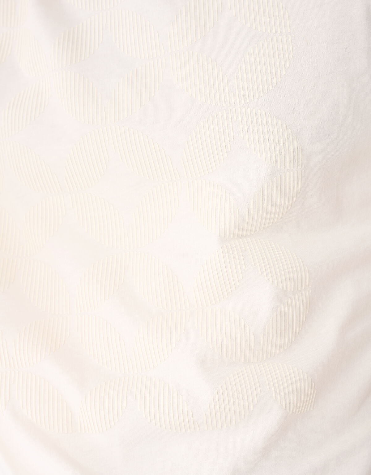 Gestreiftes Artwork-T-Shirt Gebrochen Wei&szlig; SHOEBY MEN