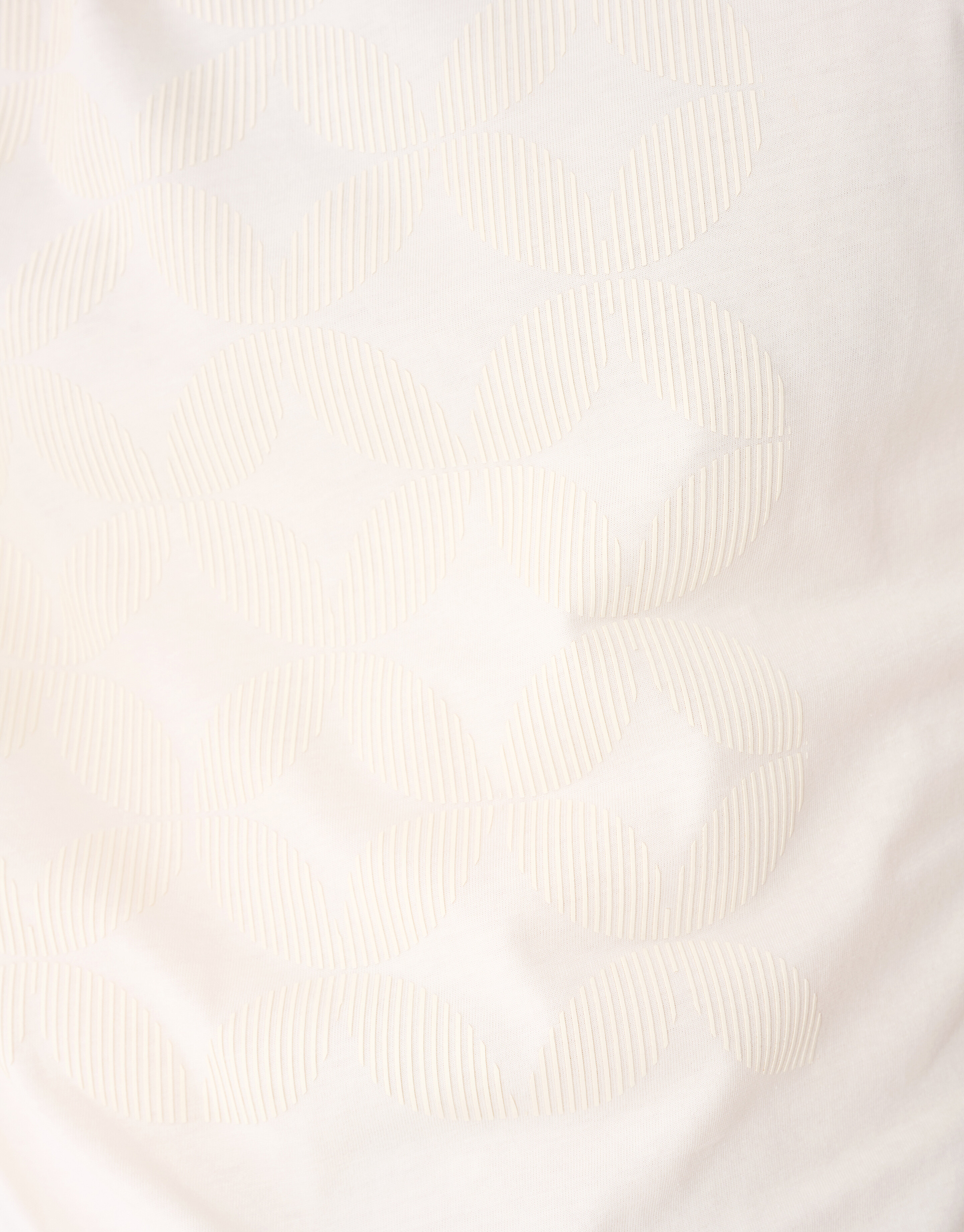 Gestreiftes Artwork-T-Shirt Gebrochen Wei&szlig; SHOEBY MEN