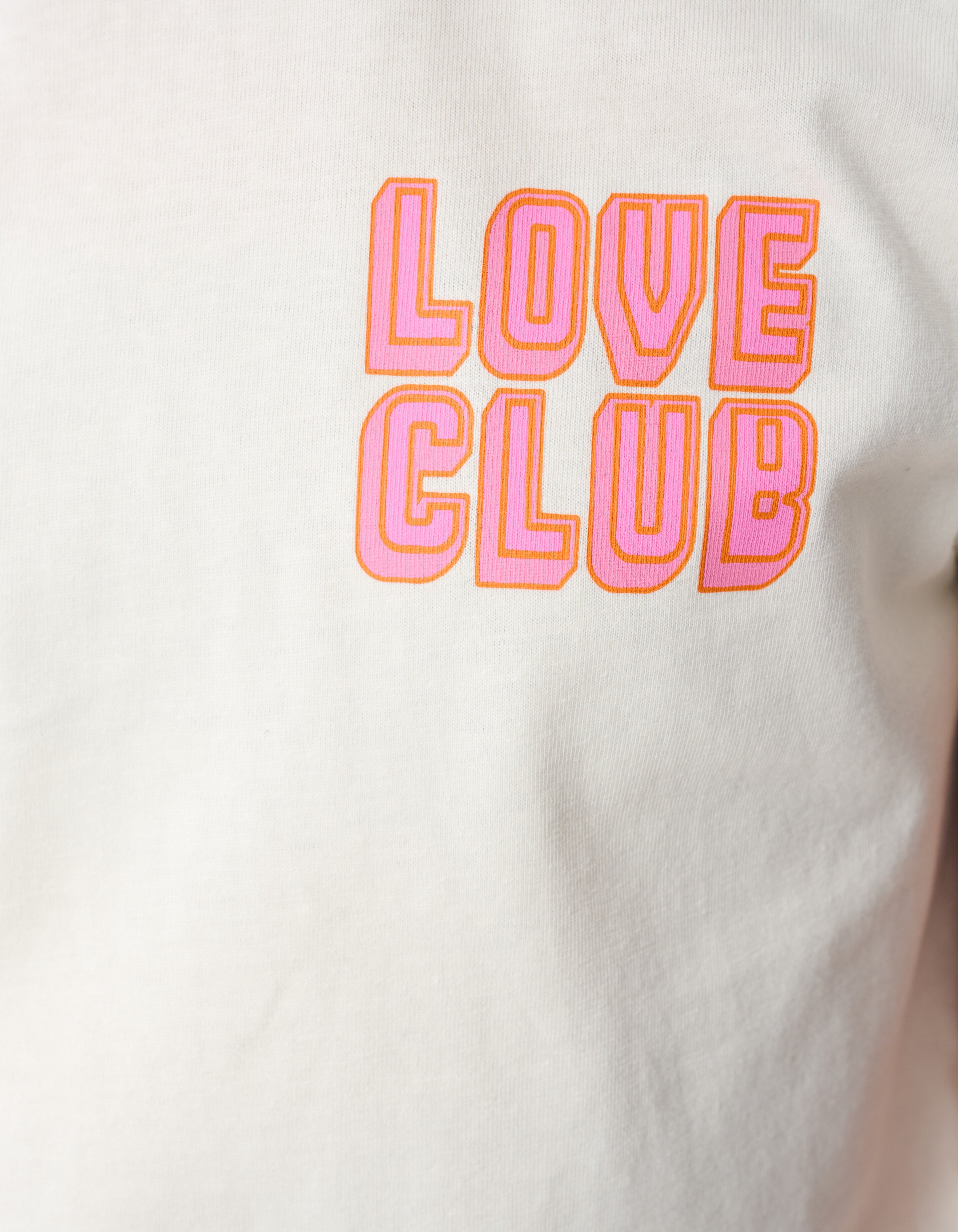 Love Club Artwork T-shirt Off Weiß SHOEBY GIRLS
