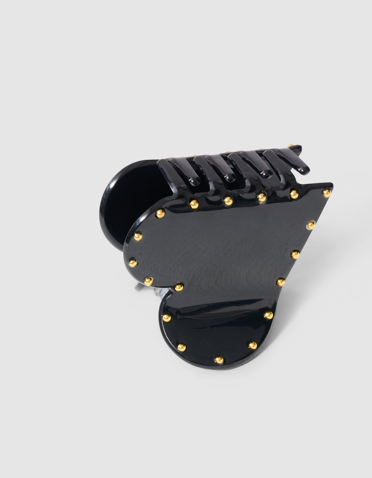 Studded Heart Haarspange Schwarz SHOEBY ACCESSOIRES