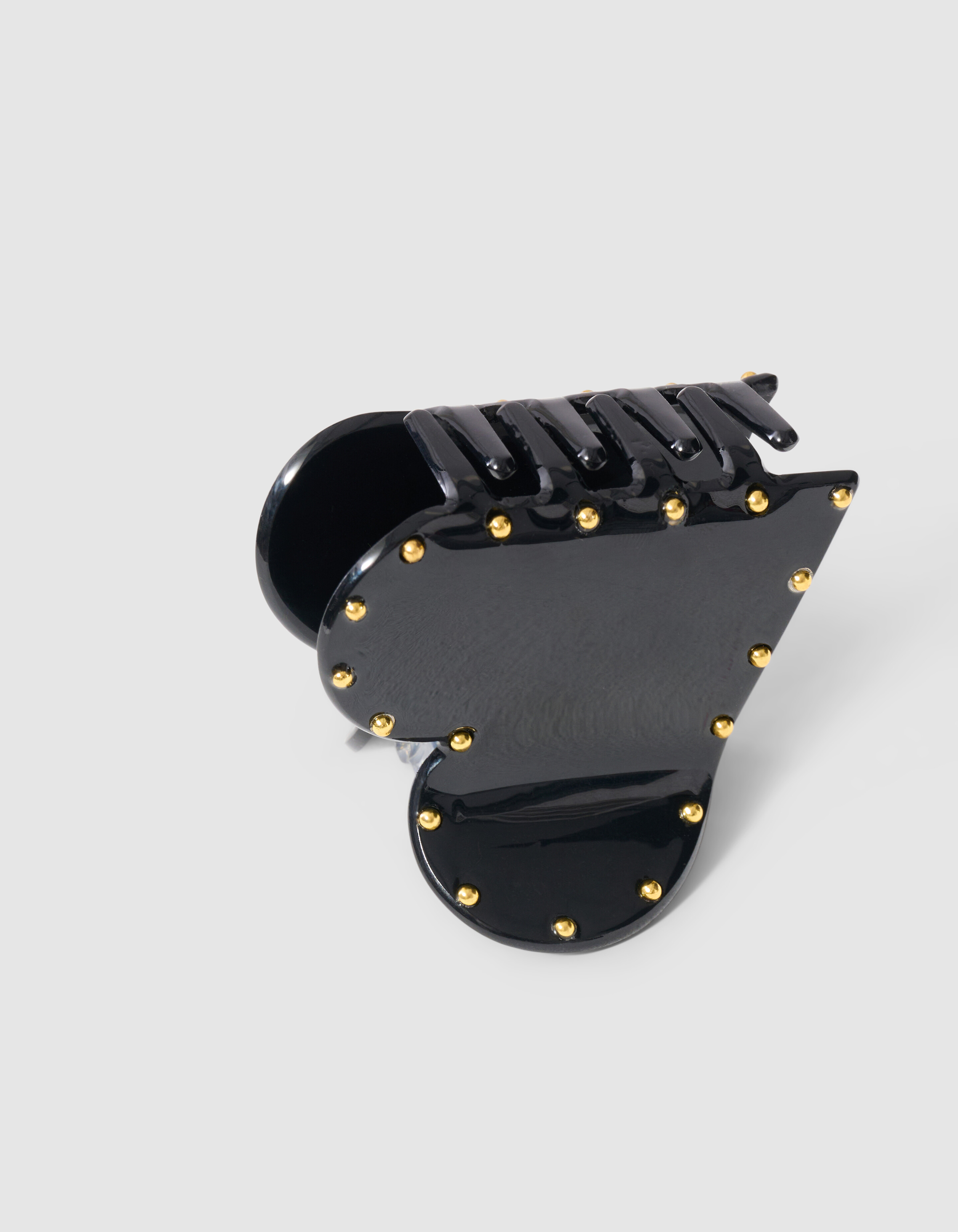 Studded Heart Haarspange Schwarz SHOEBY ACCESSOIRES