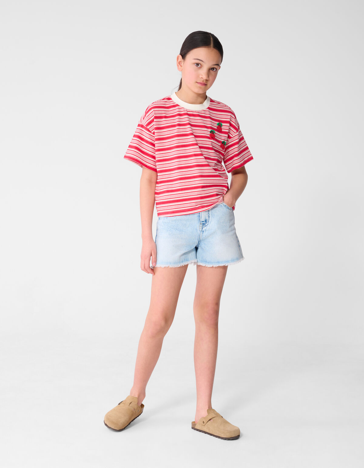 Cherry T-Shirt Rot SHOEBY GIRLS