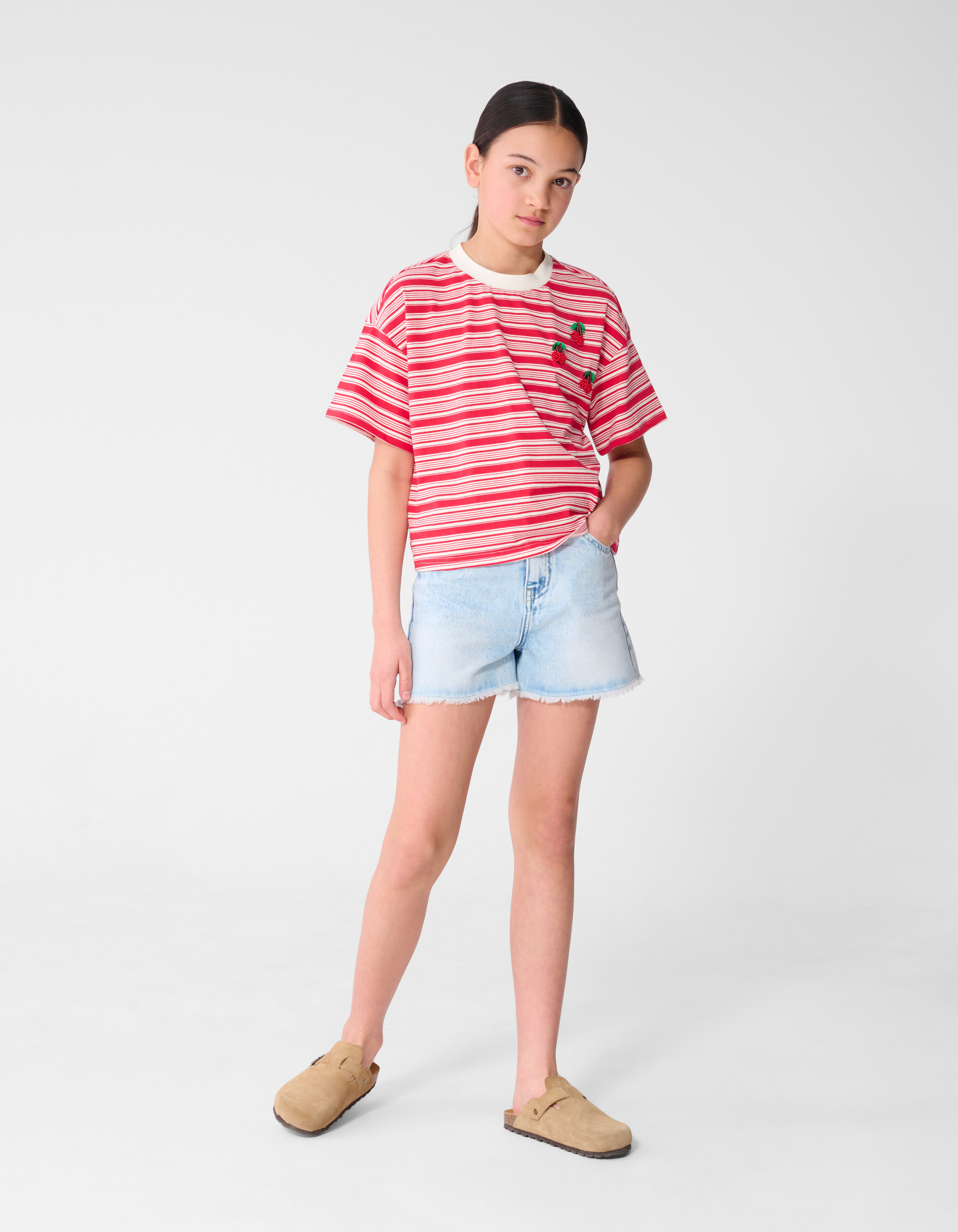 Cherry T-Shirt Rot SHOEBY GIRLS