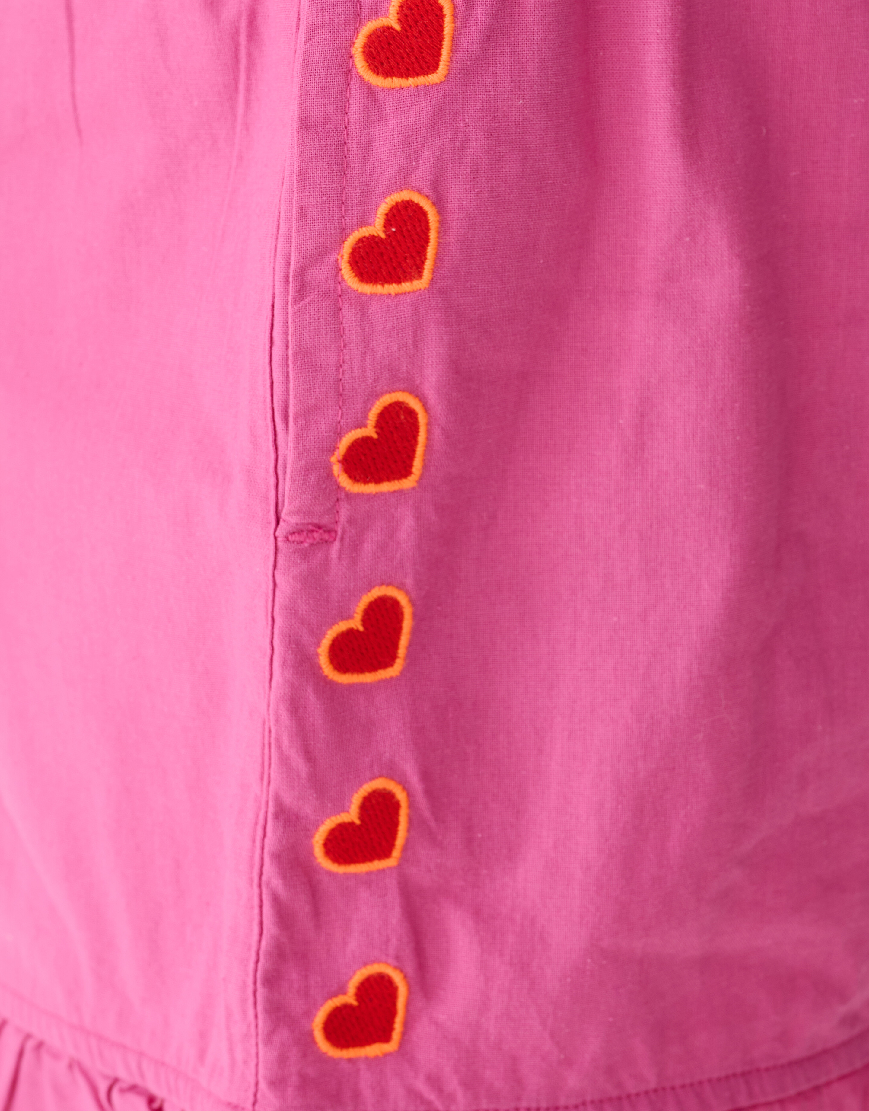 R&uuml;schen-Herz-Shorts Rosa SHOEBY GIRLS