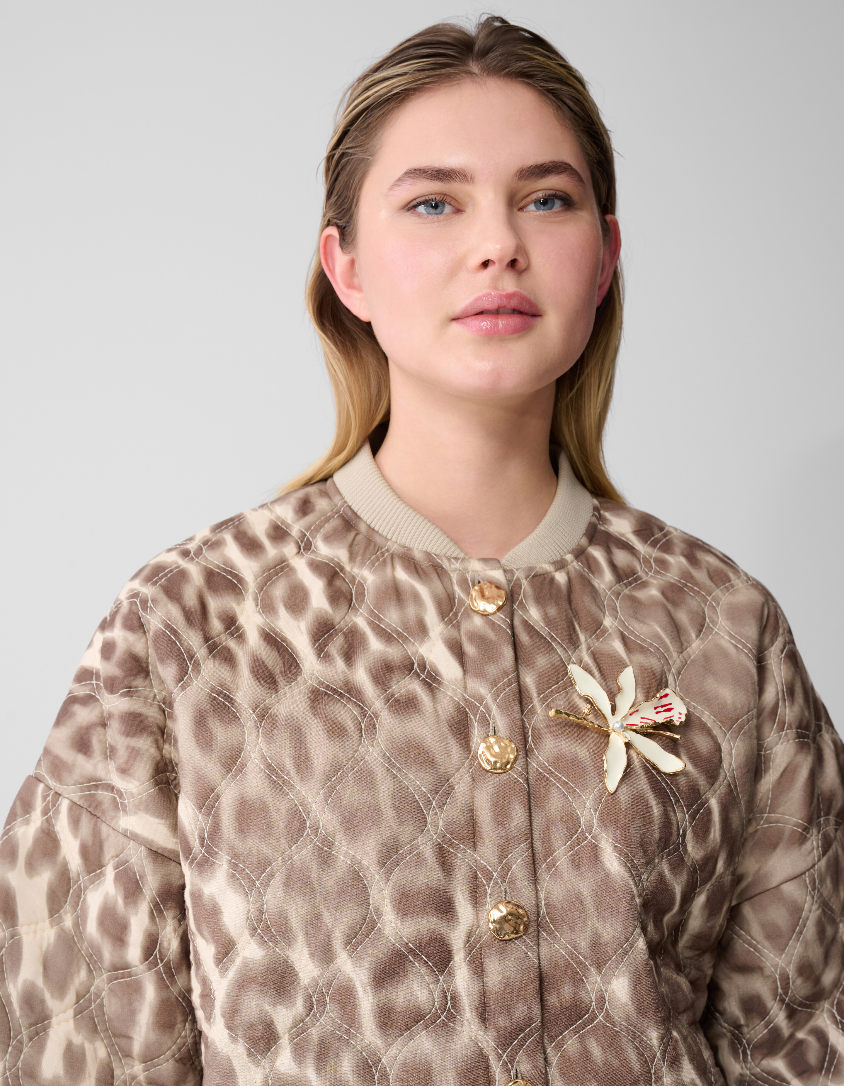 Blumenbrosche Gebrochenes Wei&szlig; SHOEBY ACCESSOIRES