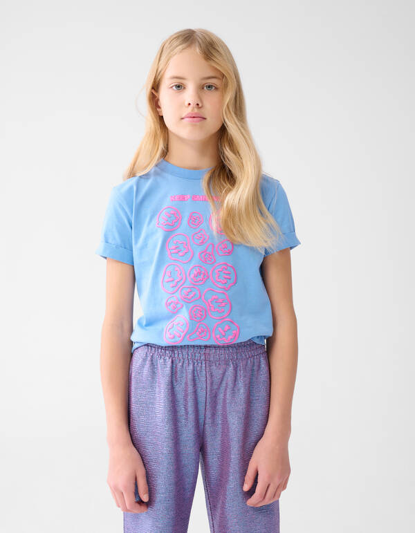 Kunstwerk T-shirt Blau SHOEBY GIRLS
