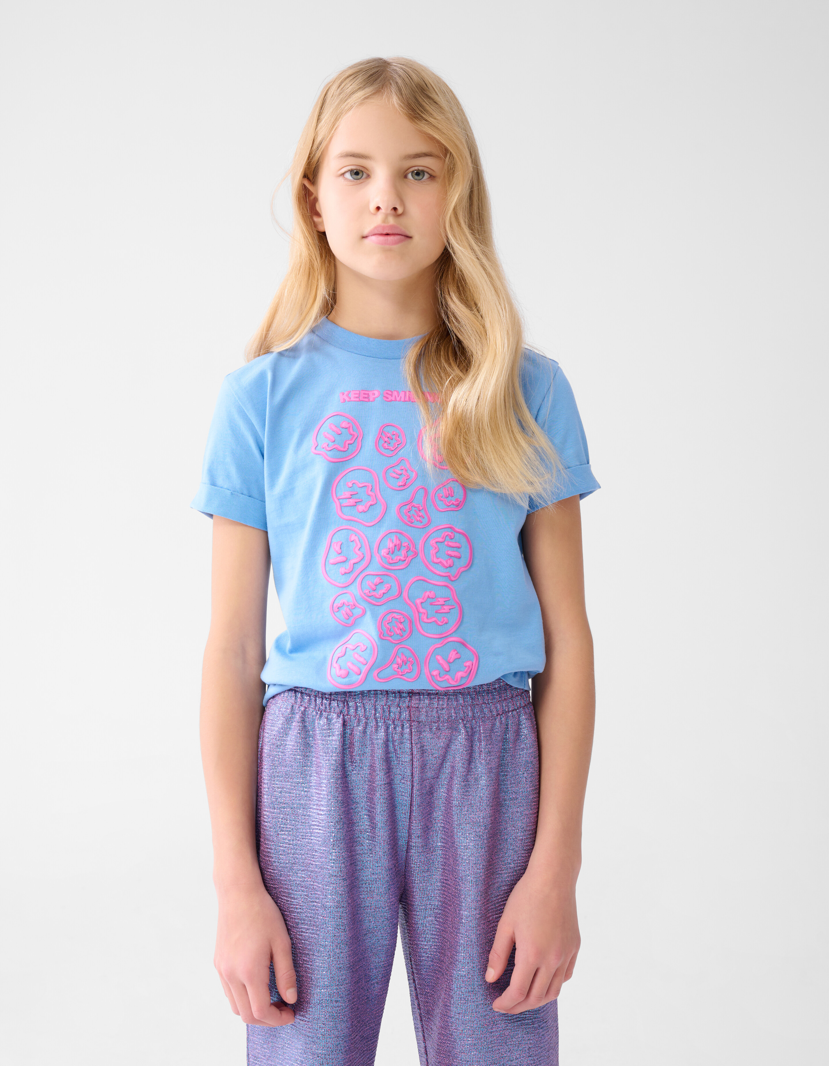 Kunstwerk T-shirt Blau SHOEBY GIRLS