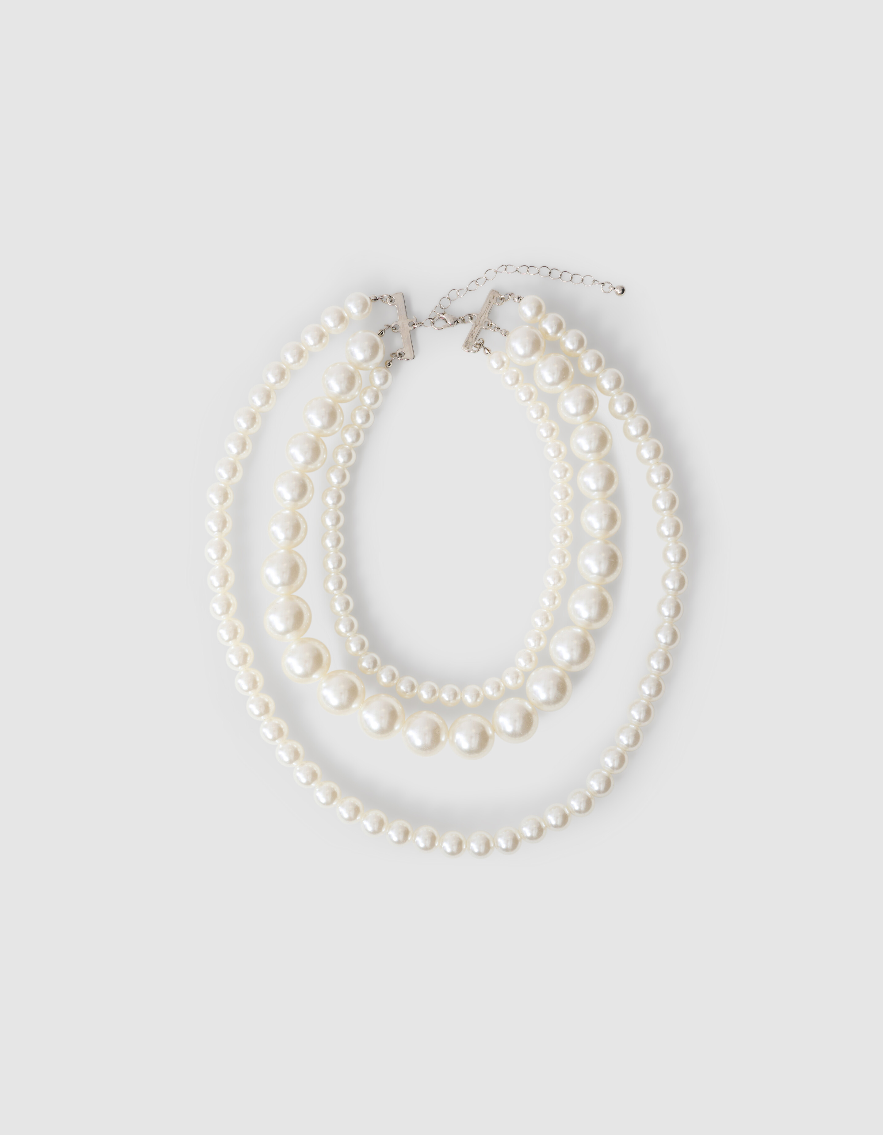 Perlenkette Off White SHOEBY ACCESSOIRES