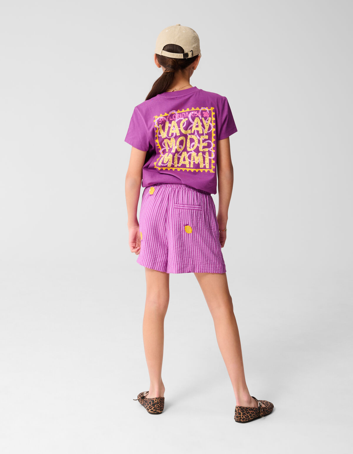 Vacay Artwork T-shirt Lila SHOEBY GIRLS